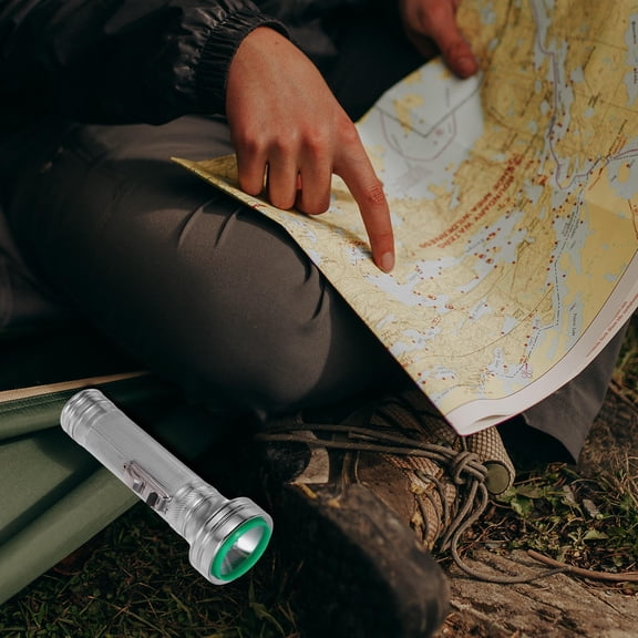 FOMIYES Classic Metal Flashlight Lightweight and Durable with Nostalgic Design for Exploration