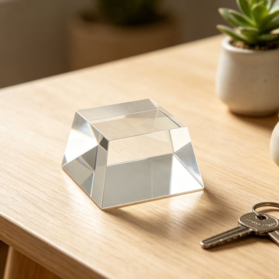 FOMIYES Clear Acrylic Display Riser, Transparent, Home, Multifunctional Platform, Polished Edges
