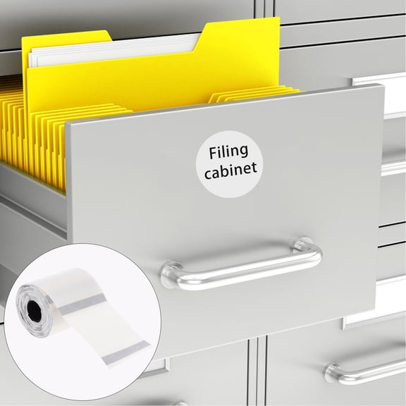 FOMIYES Clear Self Adhesive Thermal Labels for Price Tags Address Stickers