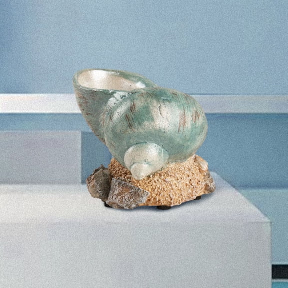 FOMIYES Ocean Table Decoration Resin Shell Planter with Unique Nautical Seashell Design
