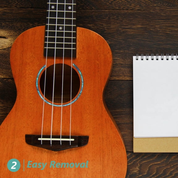FOMIYES Cocoa Butter Palmers Guitar Sound Hole Decal 3D Printing Water Sticker For Classical Guitar 1Pack
