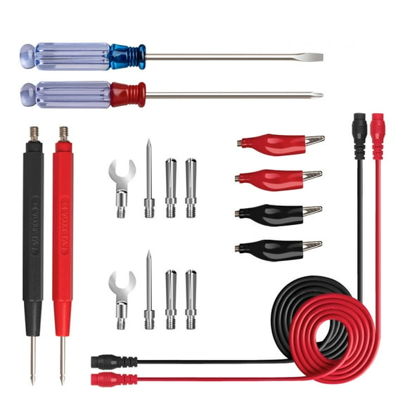 FOMIYES Combination Line Screwdriver Multimeter Accessory with Copper Needle and Universal Plug Assorted Colors