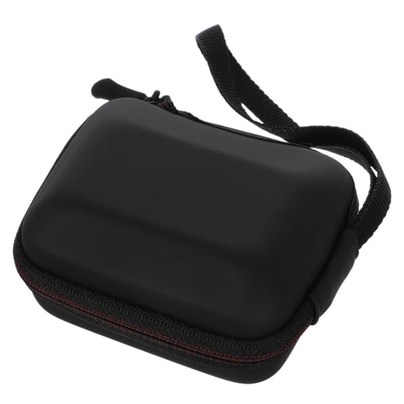 FOMIYES Compact Black Camera Waist Bag with Zipper Closure for Secure Action Camera Gear Storage