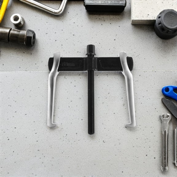 FOMIYES Compact Two Claw Gear Puller Tool Steel Build Adjustable for Brake Drum and Shaft Removal