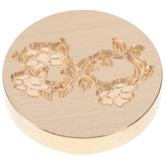 FOMIYES Copper Wax Seal Stamp Kit 1Set for Sealing Decorating Envelopes Invitation Cards with Golden Head