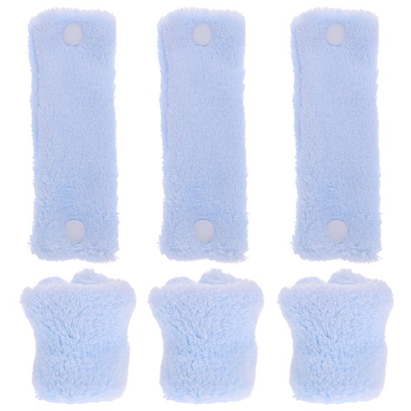 FOMIYES 6-Pack Fleece Hair Rollers No Heat Sleep Curlers for Soft Natural Waves and Gentle Styling