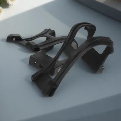 FOMIYES Cycle Footrest Clips Cycling Toe Cage Black Novel Structure Design Gym Use 1 Pair
