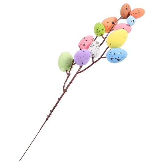 FOMIYES Decorative Artificial Easter Egg Stem Branch for Vase and Party Supplies