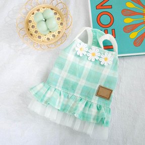 FOMIYES Decorative Green Cat Costume Polyester Wear-Resistant Dress Perfect for Pet Photos