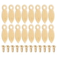 thumbnail image 1 of FOMIYES Decorative Photo Frame Fastener 100 Pcs Golden Iron Flat Rectangular Shape for Home Use 0.83X0.31X0.04in, 1 of 8