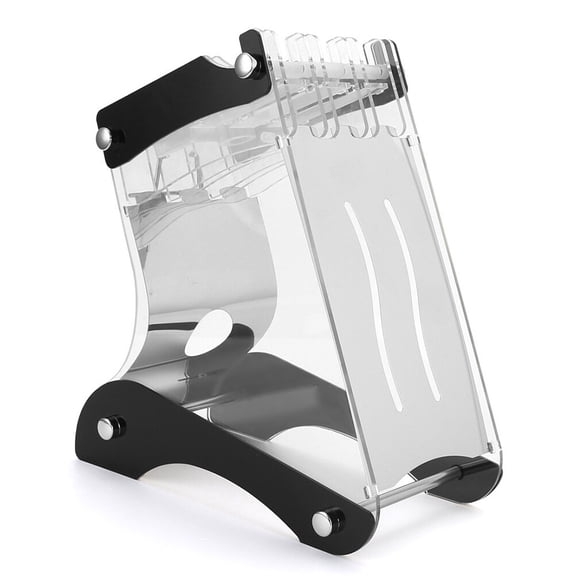 FOMIYES Desktop Holder Storage Box with Tilted Slots and Stainless Steel Frame for Kitchen
