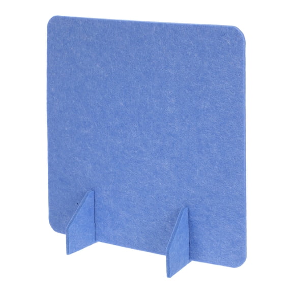 FOMIYES Desktop Privacy Divider Panel Sky Blue Felt Freestanding Office Desk Screen with Noise Reducing Features