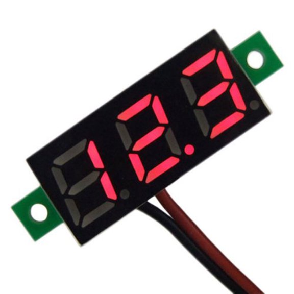 FOMIYES Red LED Digital Voltmeter Panel Meter DC 2.5-30V Voltage Tester Display Device for Accurate Measurement