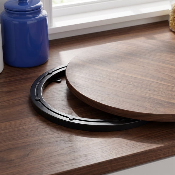 FOMIYES Dining Table Swivel Turntable Base in Ps for Home Restaurant and Hotel Tabletop Use