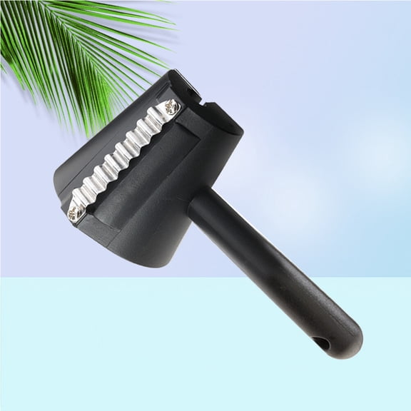 FOMIYES Dishwasher Safe Stainless Steel Vegetable and Fruit Roller Curler with Black ABS Material