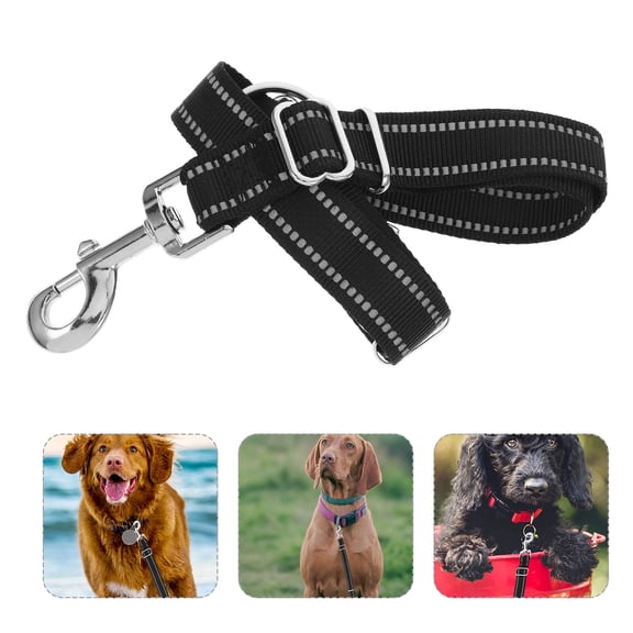 FOMIYES Dog Walker Leash Dual Double Pet Tow Rope with Water Resistant Nylon for Black