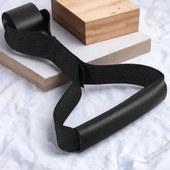 FOMIYES Fitness Pull Rope with Door Anchor, Black Gym Accessories for Rehabilitation and Strength Training, 1 Piece