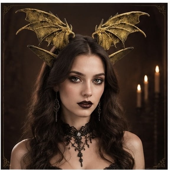 FOMIYES Dragon Horns Costume Ears Hair Clip for Cosplay