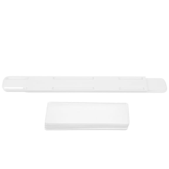 FOMIYES Drawer Glides 1 Set White Plastic Adhesive Installation for Household Storage in Kitchen and Bathrooms