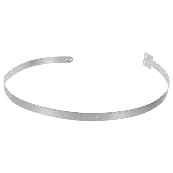 FOMIYES Dual Scale Stainless Steel Circumference Tape for Measuring Pipes and Cylindrical Objects