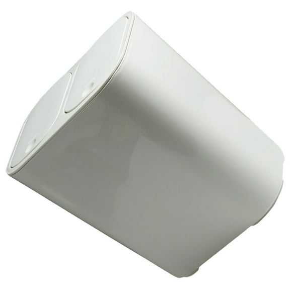 FOMIYES Dual Trash Bin Indoor Garbage Container Dustbin Bins Recycling Office White