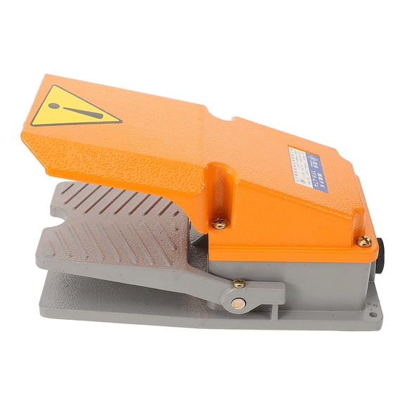 FOMIYES Machine Foot Switch Orange Pedal Durable Aluminum Alloy Switch