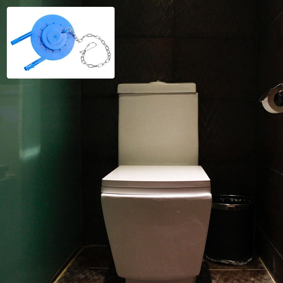 FOMIYES Toilet Tank Accessory Blue Durable Toilet Flapper Replace Leak with Easy Installation