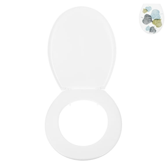 FOMIYES Durable Plastic Toilet Seat Cover for Protection Easy to Install and Clean White