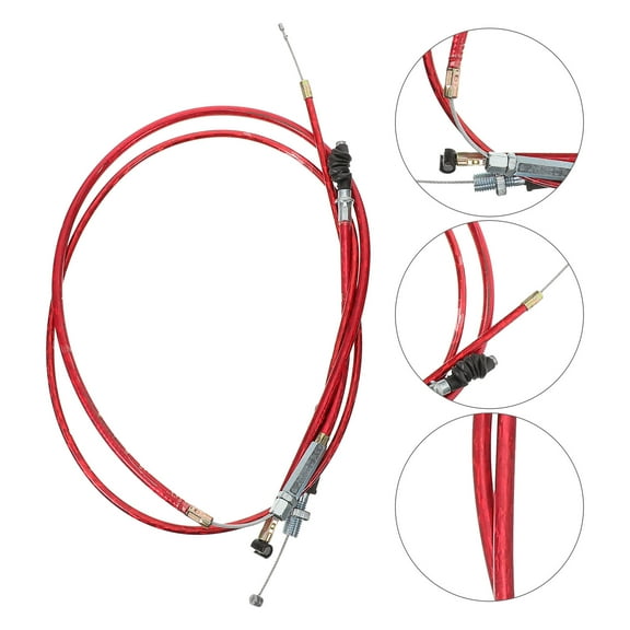 FOMIYES Durable Red Throttle Cable for Car Use Crafted from Steel Wire and Plastic Fits OffRoad Vehicles 1 Set