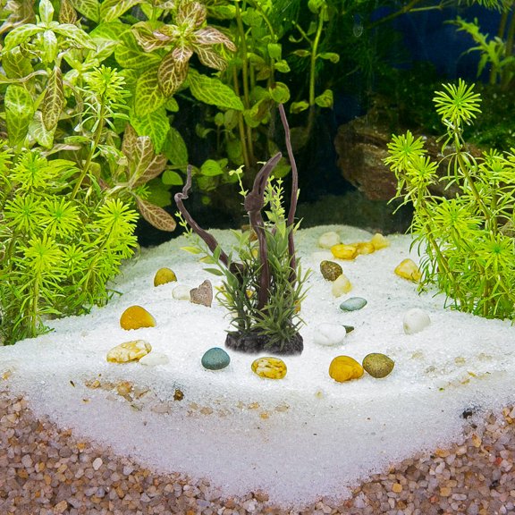 FOMIYES Tree Root Decor Fish Tank Plastic Aquarium Decorations 1Pack Assorted Color 6.7x6.3in