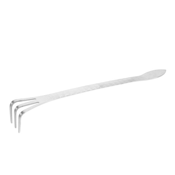 FOMIYES Durable Stainless Steel Bonsai Root Rake with Comfortable Grip for Garden Cultivation