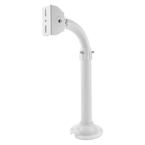FOMIYES White Security Camera Mount Bracket with Adjustable Height and 45mm Tube for Surveillance Setup