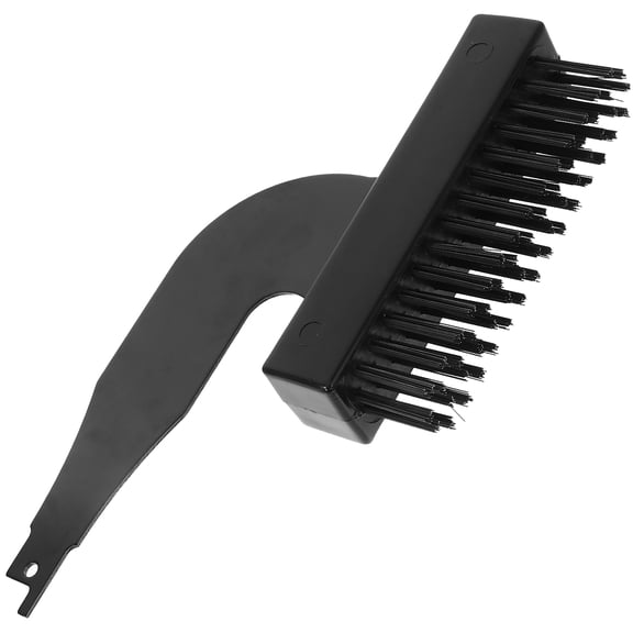 FOMIYES Electric Saber Saw Attachment Black Nylon Rust Brush for Floor Mud and Wall Putty Removal