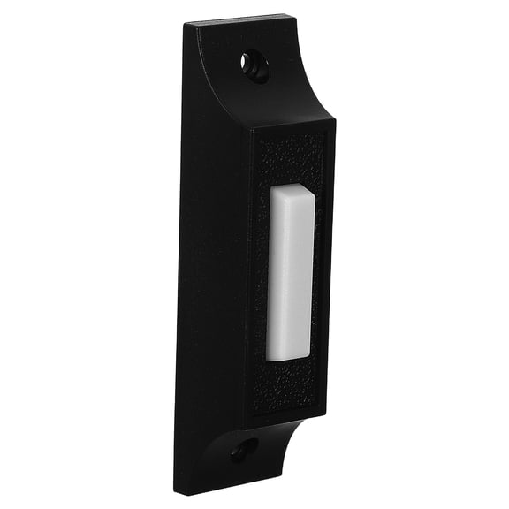 FOMIYES Electric Wired Door Bell Push Button Black Matte Finish with Easy Installation Feature