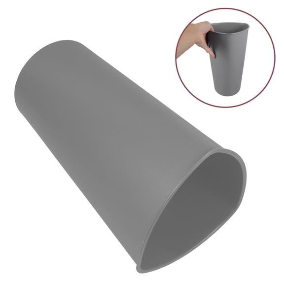 FOMIYES Dorm Garbage Can Grey Flower Display Stand Triangle Floral Vase PP 1Pack for Home Use