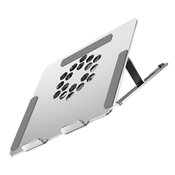 FOMIYES Elegant Plated Laptop Cooling Pad with LED Fan and Adjustable Ventilated Support
