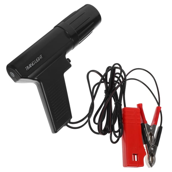 FOMIYES Engine Timing Light for Car and Motorcycle Ignition Testing with Inductive Strobe Lamp Black