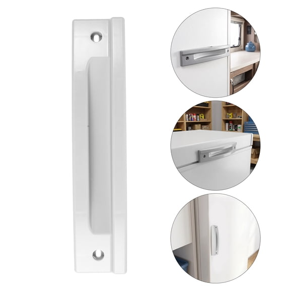 FOMIYES Ergonomic Grey Plastic Refrigerator Door Handle Replacement for Commercial Cooler and Freezer Use