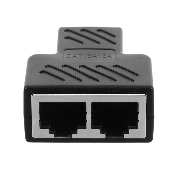 FOMIYES Black PVC Ethernet Splitter Fomiyes, Network Expansion, Stable Signal, Durable Performance