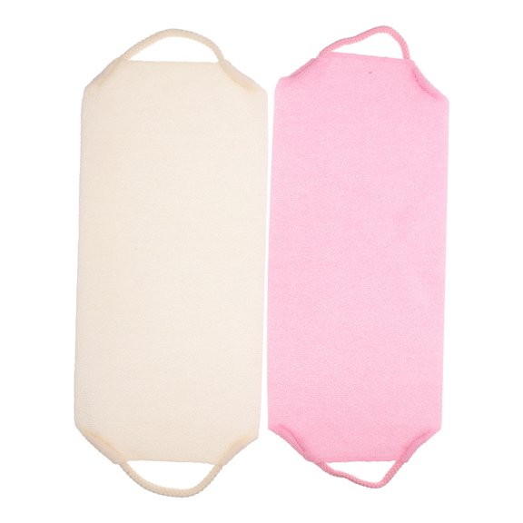 FOMIYES Exfoliating Shower Mitts Assorted Color Polyester for Effective Back Scrubbing 2Pcs
