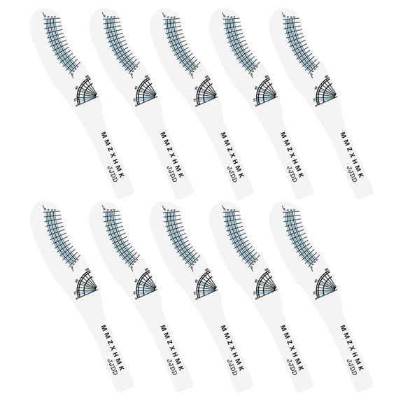 FOMIYES Eyelash Ruler Paperboard Measuring Card 10pcs Lash Measuring Tool