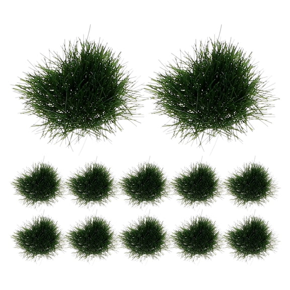 FOMIYES Fake Grass for Models Artificial Grass for Micro Landscape Decoration Dark Set