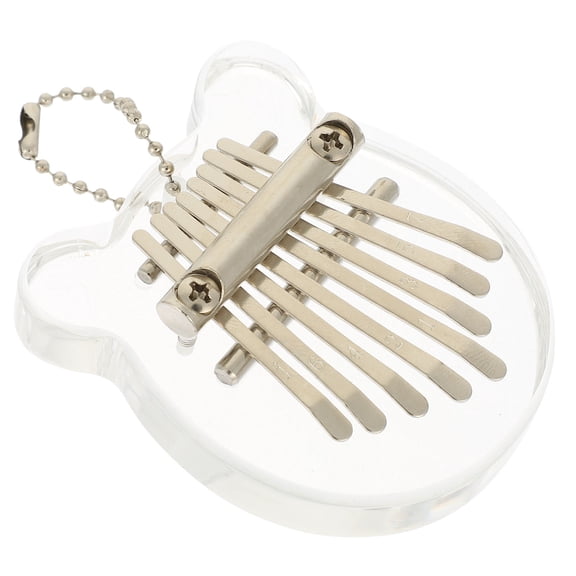 FOMIYES Finger Kalimba Small Musical Instrument 1Set Clear Thumb Piano 7x5.8cm for Family Members and Musicians