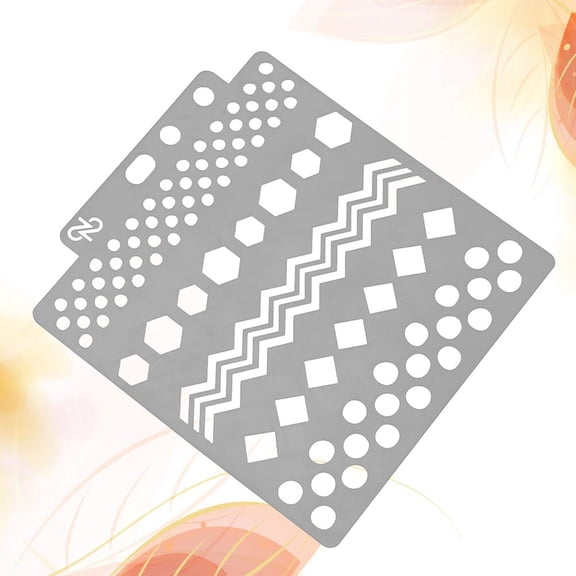 FOMIYES Flexible Grey Drawing Stencils with Smooth Edges for Scrapbooking, School Projects, and Crafting