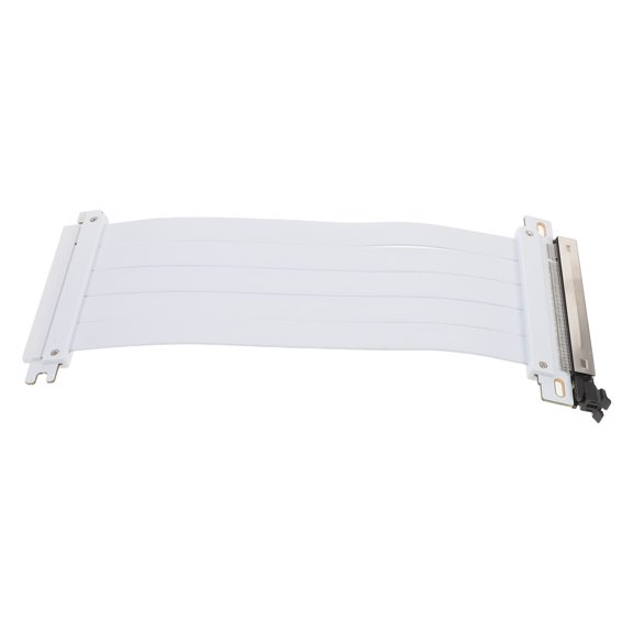 FOMIYES Flexible White Pcie GPU Extension Cable Stable Connection for Home Mining and External GPU Adapter