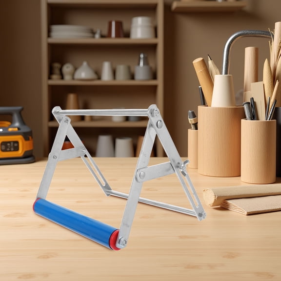 FOMIYES Foldable Metal Cutting Machine Stand with Roller Support for Table Saw and Miter Saw