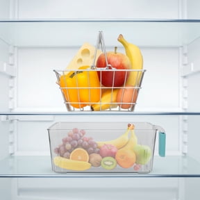 FOMIYES Transparent Food Storage Containers for Fridge, Keeping Box with Space-Saving Design, 1 Set
