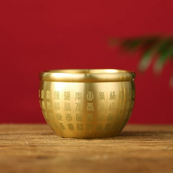 FOMIYES Bowl Copper Tabletop Adornment Lovers 1Pcs 2.75X2.75X1.85in