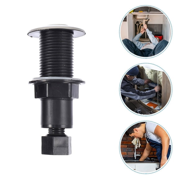 FOMIYES Garbage Disposal Air Switch Button Black Pneumatic Push Button for Bathtub Installation