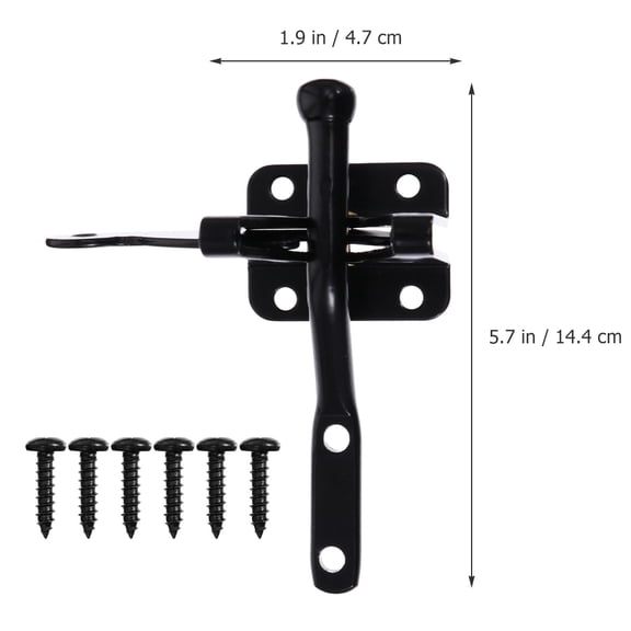 FOMIYES Gate Latch for Wooden Fence Hidden Door Puller Heavy Duty Automatic